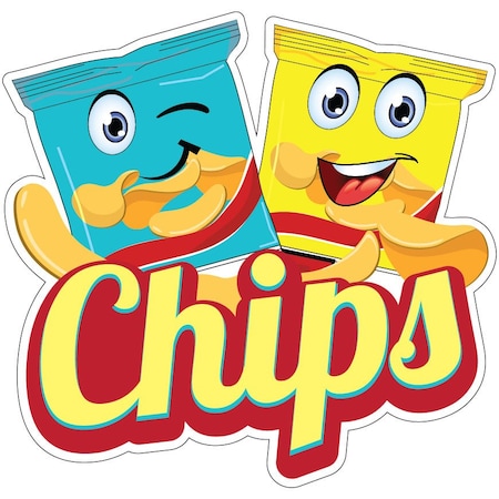 Chips Decal Concession Stand Food Truck Sticker